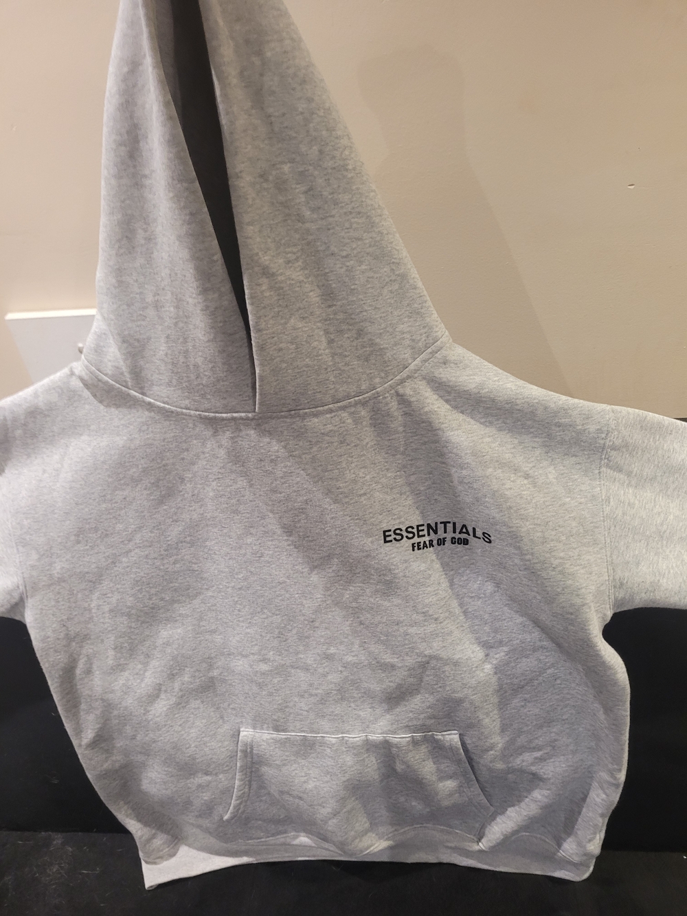 Essentials Kids' Grey Pullover Hoodie -